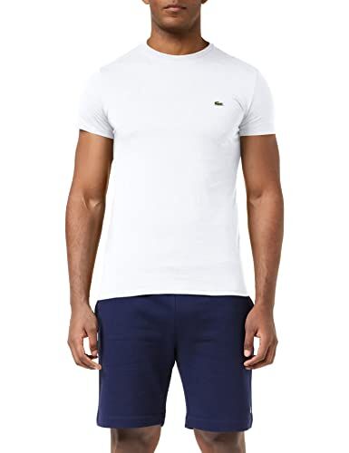 Lacoste Th6709, T-shirt Uomo, White, XS