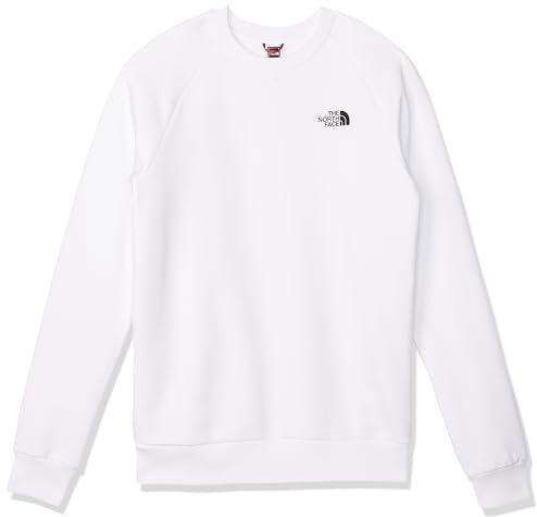 The North Face FN4 M Raglan REDBOX Crew New EU Maglia Lunga Uomo White Taglia M