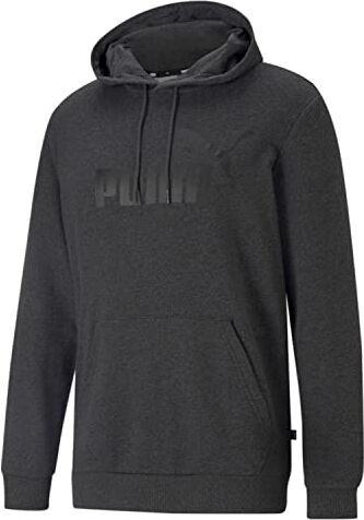 Puma Ess Big Logo Hoodie TR, Felpa con Cappuccio Men's, Dark Gray Heather, 3XL