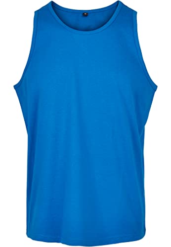 Build Your Brand Basic Tank Canotta, Blu (Cobalto), XXXL Uomo