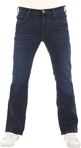 Lee Jeans da Uomo Bootcut Denver Pantaloni Blu Jeans Uomo Cotone Stretch Denim Blu w30 w31 w32 w33 w34 w36 w38 w40 w42 w44, Blu Scuro Elko (), 33W / 32 L