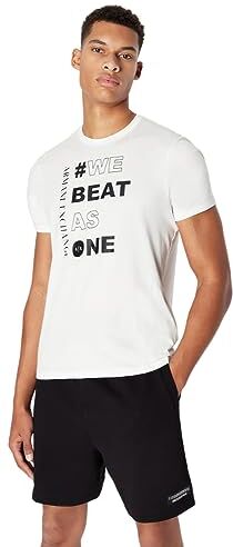 Armani We Beat As One Regular Fit Tee T-Shirt, Bianco, M Uomo