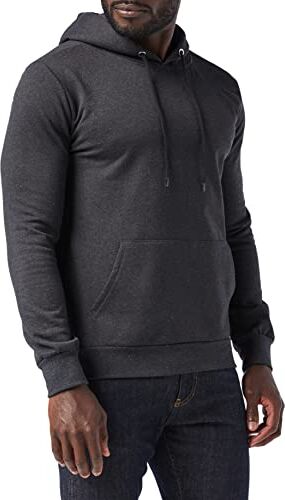 FM London Pullover da Uomo Hyfresh con Cappuccio, con Fodera in Pile e Tecnologia di Protezione Dagli Odori, Gris Oscuro (Charcoal 22), XL