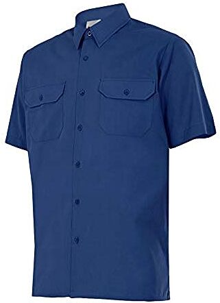 Velilla 522; Camicia a Maniche Corte; Colore Bluina; Taglia S