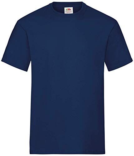 Fruit of the Loom Valueweight Tee Maglietta, Blu (Blue (Navy), XL Uomo