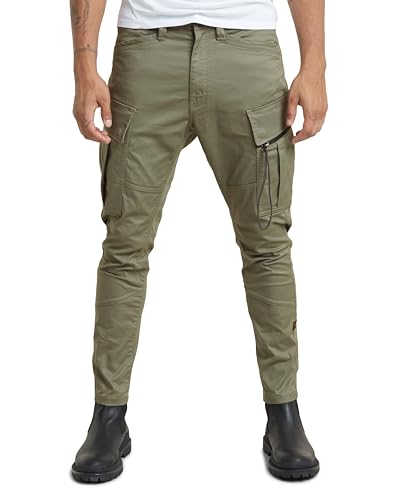 G-STAR RAW Zip Pocket 3D Skinny Cargo Pants 2.0 Donna, Verde scuro (shamrock -C105-2199), 34W / 32L