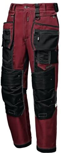 Sir Safety System Pantalone Heavy Canvas, Rosso