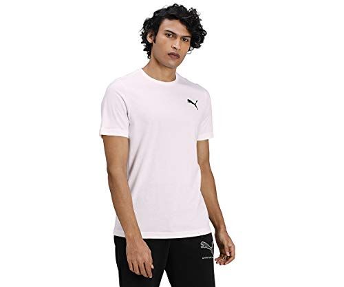 Puma Ess Small Logo Tee, Maglietta Uomo, White White-Cat, XXL