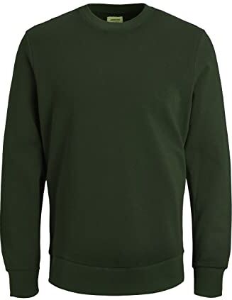 Jack & Jones Jjeholmen Felpa da Uomo con Collo Rotondo, Verde (Rosin/Reg Fit), S