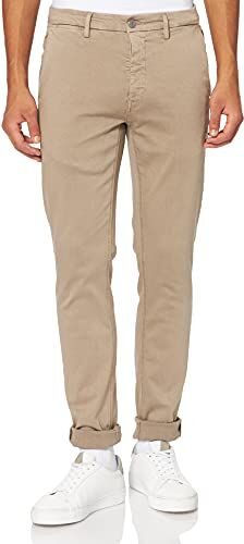 Replay Jeans da Uomo Zeumar Slim-Fit Hyperflex HyperChino Colore X-Lite con Elasticità, Beige (Sand 020), 31W / 30L