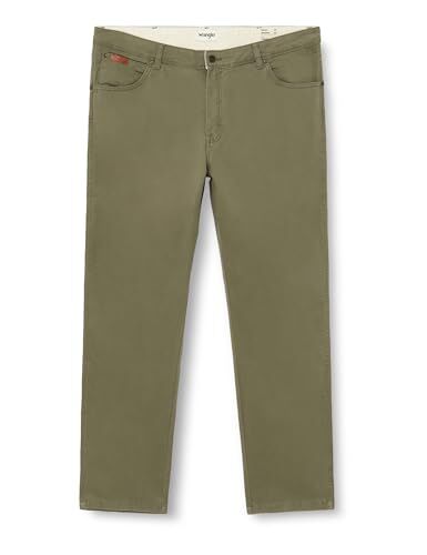 Wrangler Texas Slim Jeans, Dusty Olive, 38W / 30L Uomo