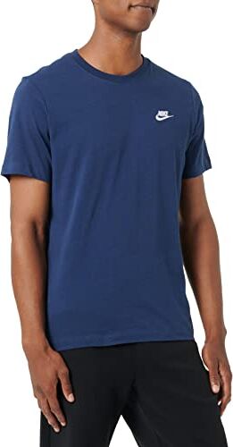 Nike M Nsw Club Tee Maglietta, Blu, S Uomo