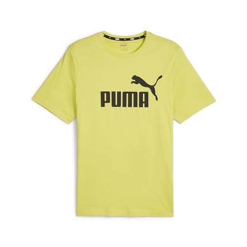Puma Tee Logo Ess (S), Uomo, Riflessione al Lime, XXL