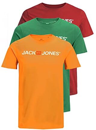 Jack & Jones T-shirt da uomo, confezione da 3, XXXL