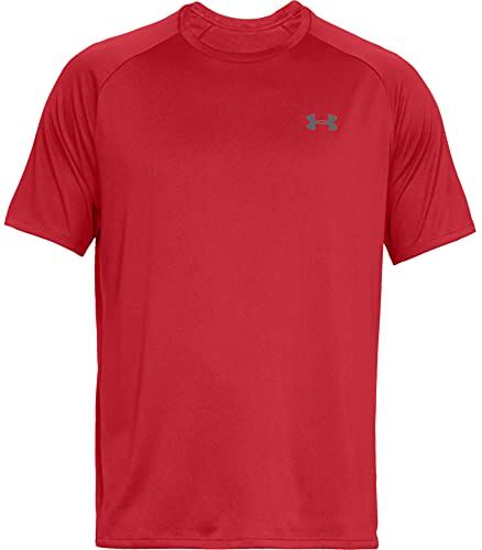 Under Armour Ua Tech 2.0 Ss Tee, T-shirt Uomo, Red/Graphite 600, S