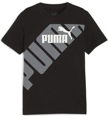 Puma Power Graphic Tee B, Maglietta Unisex-Adulto, Black, 164