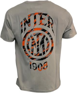 Inter T-Shirt Tiger Camo Logo Grigia