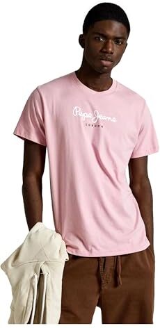 Pepe Jeans Eggo N, T-Shirt Uomo, Rosa (Ash Rose Pink),XXL