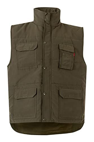 Velilla Serie 108 Gilet multitasche trapuntato (Taglie XXXL) colore Verde caccia