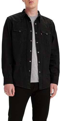 Levis Barstow Western Standard, Uomo, Marble Black Denim Rinse, XS