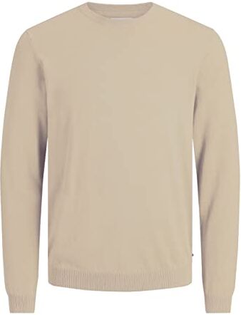 Jack & Jones , JJEBASIC Maglione classico lavorato a maglia con scollo rotondo e polsini, XS