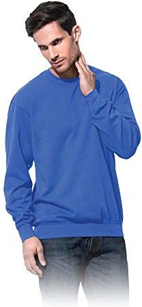 Stedman Apparel Sweatshirt/ Felpa, Blue (Bright Royal), Large Uomo