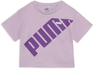 Puma Power Short Length Tee G, Maglietta Unisex-Adulto, Nebbia D'uva, 128