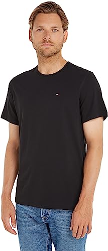 Tommy Jeans T-shirt Uomo Maniche Corte TJM Original Slim Fit, Nero (Tommy Black), XS