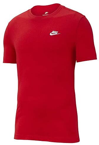 Nike M Nsw Club Tee Maglietta, University Red White, XL Uomo