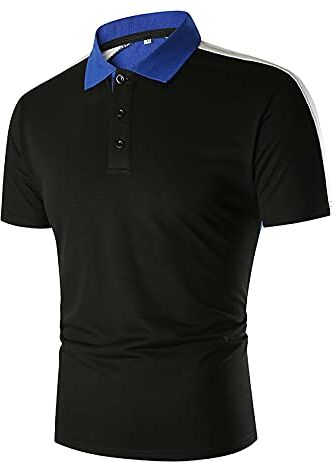 U/D Polo T-Shirt Estiva da Uomo Camicie Classiche Uomo Magliette da Lavoro e da Casa Camicia da Cerimonia Uomo Maglie a Manica Corta da Tennis Maglietta da Golf Top Casual Moda (XXL, E)