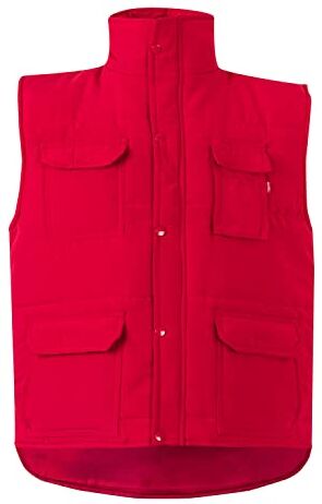 Velilla Gilet Imbottito Multi-Tasche Colore Rosso Taglia 3XL Unisex-Adulto