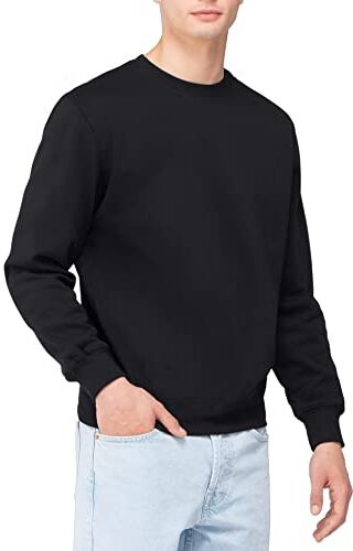 Nuqlo Felpa Uomo Senza Cappuccio   No Logo   Cotone Premium   Basic Sportivo Casual   Senza Zip   Semplice Tinta Unita