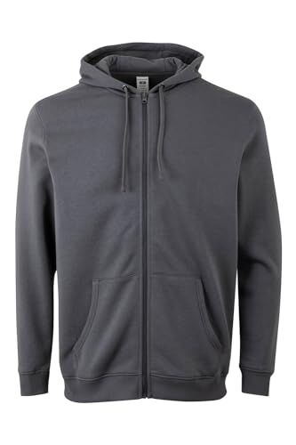 Mukua Sf270u Felpa con Cappuccio e Zip, Grigio Scuro, XX-Large Unisex-Adulto