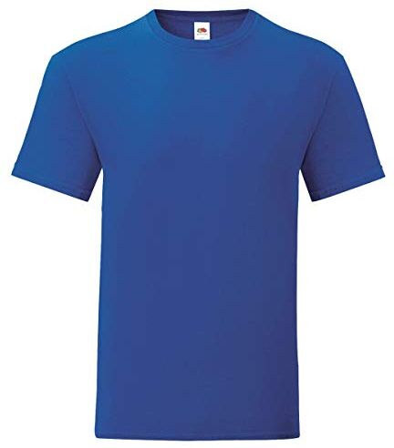 Fruit of the Loom Iconic T Maglietta da uomo, taglia S 5XL, confezione da 5 Blu reale L