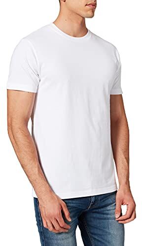 Build Your Brand T-Shirt Round Neck, White, L Uomo