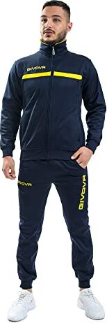 GIVOVA TUTA ONE FULL ZIP POLARFLEECE BLU/GIALLO