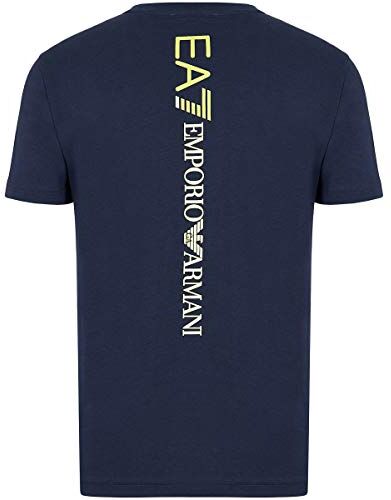 Emporio Armani T-Shirt EA7 Uomo Maglietta Maglia 6GPT15 PJ02Z, Manica Corta, Girocollo (Marina Militare, L)