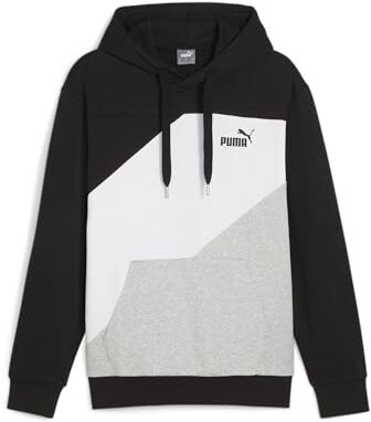 Puma Power Colorblock Hoodie TR, Sudore Unisex, Black, S