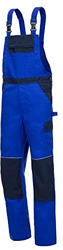 NITRAS Tuta Motion Tex Light 7521 Pantaloni con bavaglino per il lavoro, 35% cotone, blu reale 44