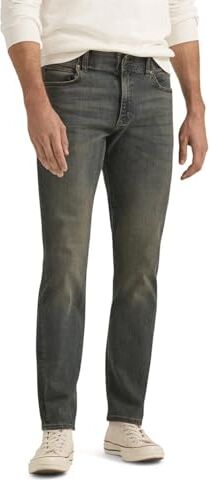 Lee Performance Series Extreme Motion Straight Fit Jeans Gamba Affusolata, Maverick, W34 / L32 Uomo