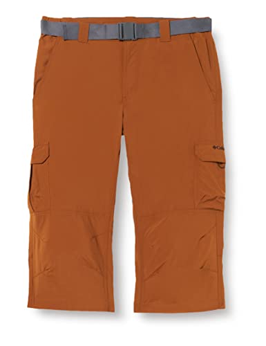 Columbia Uomo Pantaloncini Cargo, Ampia, Nylon, Walnut, 50 Lungo