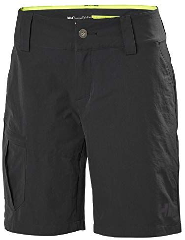 Helly Hansen Donna Pantaloncini HH Cargo Asciugatura Rapida, 34, Ebano