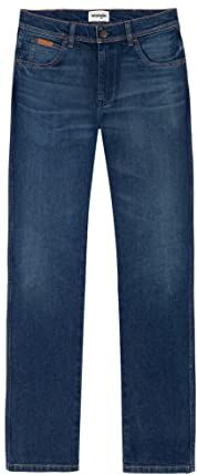 Wrangler Texas Slim Jeans, Blue Nun, 36W / 34L Uomo