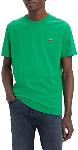 Levis Ss Original Housemark Tee, T-Shirt Uomo, Bright Green, XS