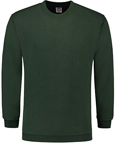 Tricorp Felpa casual, 60% cotone pettinato, 40% poliestere, 280 g/m², colore verde bottiglia, taglia L