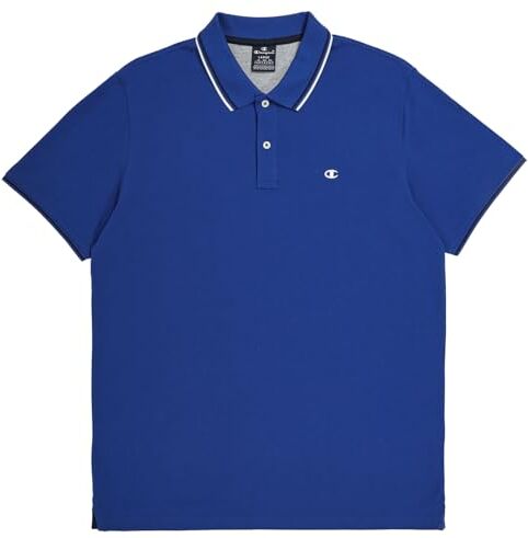 Champion Legacy Polo Gallery Light Cotton piqué C-Logo, Blu Elettrico, L Uomo