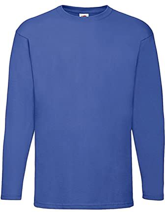 Fruit of the Loom Felpa Girocollo Maniche Raglan Uomo (XL) (Azzurro)