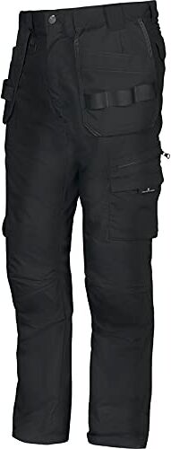 Texstar FP35 Pantaloni da uomo elasticizzati, taglia W31/L34, colore: Nero