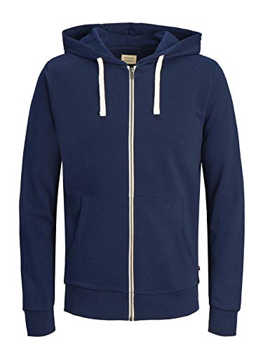 Jack & Jones , felpa comoda da uomo, Blu (Insignia Blue/Reg Fit), XS