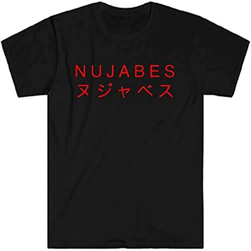 YUNMEI Nujabes Crewneck Men's Tee Adult Unisex 100% Cotton Short Sleeve T-Shirt Black XL